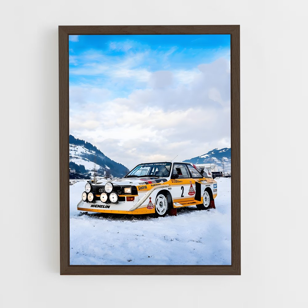 Poster Rallye Hivernal – affiche Audi (vue 5)